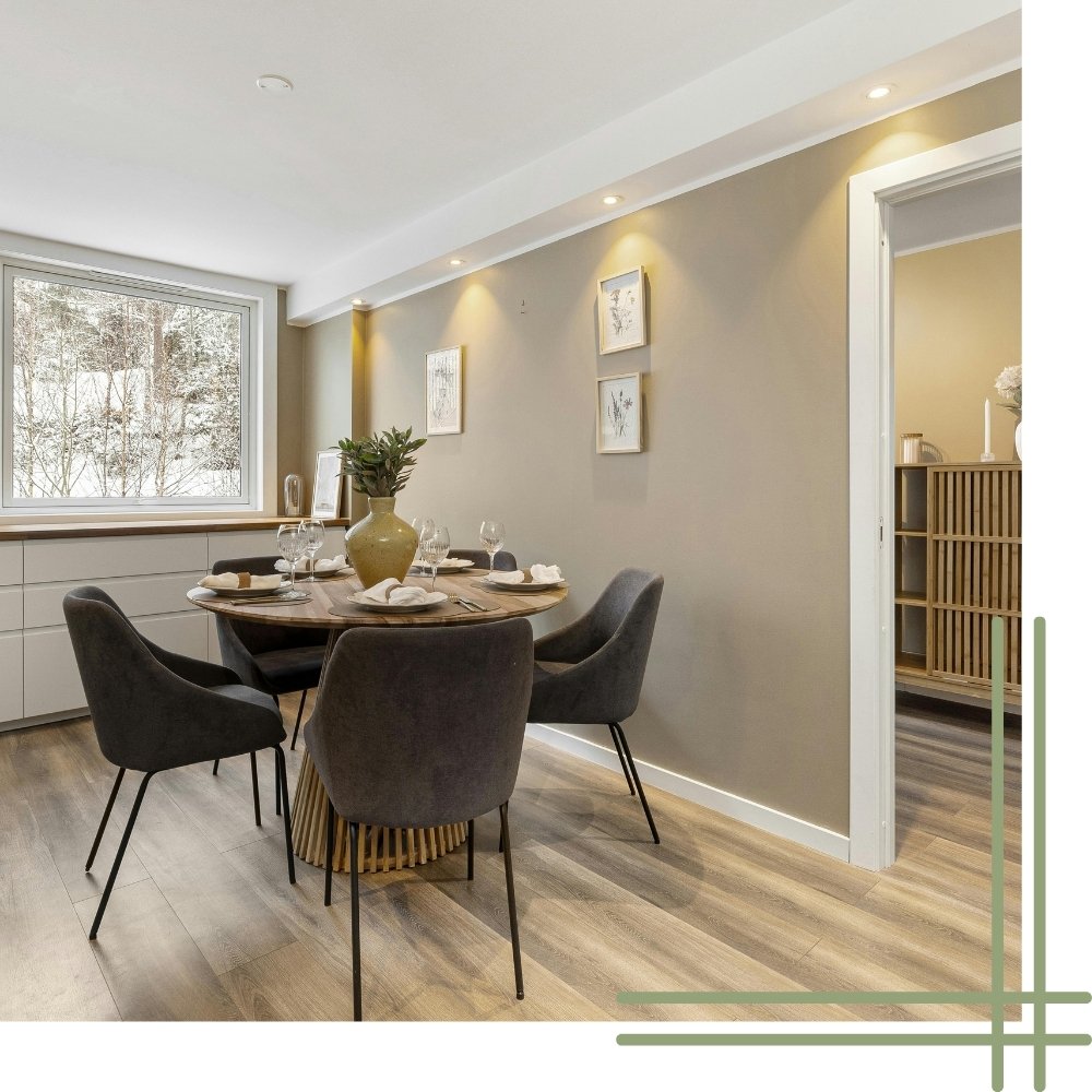 Clean apartment living space in Kent WA featuring a bright and fresh interior with polished surfaces and a welcoming atmosphere